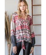 Women&#39;s Beautiful Aztec Print Long Sleeve Sweater - $43.61 CAD