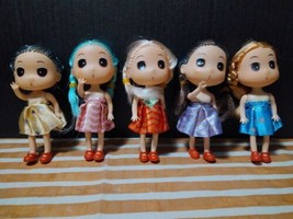 4.5&quot;  Ddung Doll Cute Asian Fashion Doll Lot Of 5.  keychain / Backpack/... - $18.69