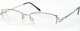 Vintage Kendo 7636 2 Silver Grey Unique Eyeglasses Glasses 53-18-133mm Germany - £60.94 GBP