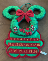 Disney Mickey Mouse Ears Advent Calendar Christmas Countdown Hanging Fel... - €50,97 EUR