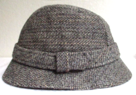 Harris Tweed Country Gentleman Drop Brim Fedora Wool Hat Sz 7 MED 56 cms Vintage - £14.19 GBP