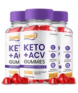 Turbo Ripped ACV Keto Gummies with B12 and Superfoods Formula 3 Pack - $77.50