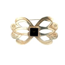 Vtg Sterling Silver Signed 925 Tribal Taxco Ethnic Style Inlay Black Ony... - $163.80 CAD