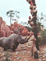 Walt Disney World Florida Trapped Safari Rhino Jungle Cruise UNP Postcard 1970s  - £6.36 GBP