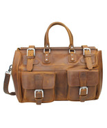 Vagarant Traveler 41 in. Classic Cowhide Leather Overnight Travel Bag He... - £280.56 GBP