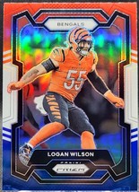 2023 Panini Prizm Logan Wilson #60 Red white blue Cincinnati Bengals - £1.53 GBP