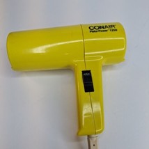 1980s Conair P*** Power 1250 Yellow Hair Dryer Blow Dryer Working Vintage - £15.82 GBP
