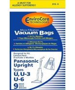 Panasonic Upright Type U &amp; U-3, U-6 Filter Paper Bags 9 Pk Part # 816-9 - €12,34 EUR