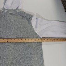 New Look Varsity Jacket #23 Youth Gray & White Snap Buttons Hoodie Size Large image 6