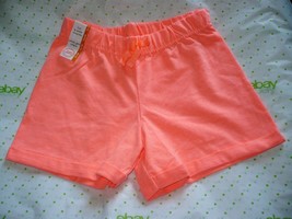 Wonder Nation Girls Pull On Rolled Cuff Shorts Size Medium (7-8) Peach New - £7.40 GBP
