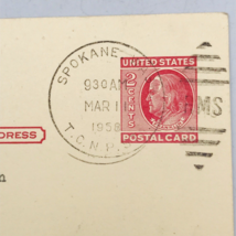 VTG 1958 Spokane WA TONP Station RMS Duplex Cancel Postal Card Northern ... - £10.46 GBP