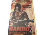 Rambo First Blood Part 2 II 1985 VHS Tape Thorn EMI HBO Video Clamshell ... - $21.51