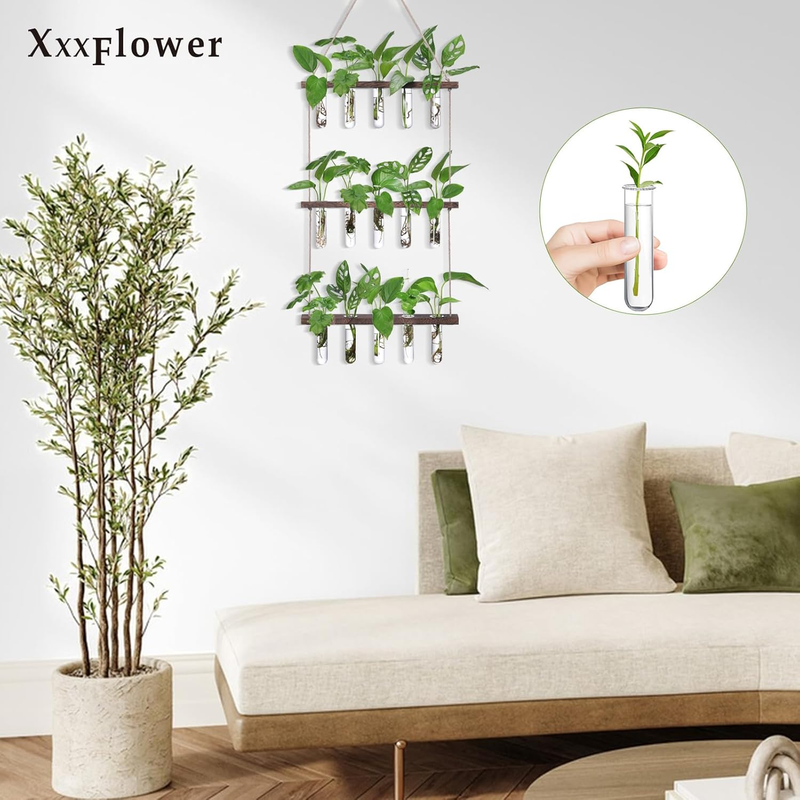 XXXFLOWER Glass Propagation Stations Accessories Glass Test Tubes Tiered Planter Item image 5