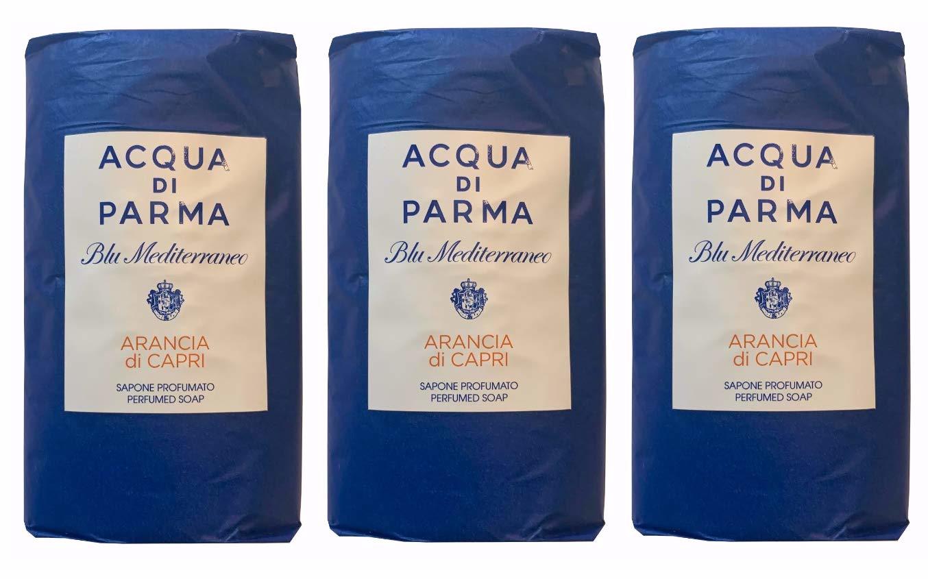 Acqua Di Parma Arancia Di Capri Blu Mediterraneo Wrapped Soaps 100 grams - Set o