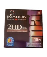 Imation 2HD 3M Floppy Discs 3.5&quot; 1.44 MB Diskettes 10 Pack IBM Formatted... - £11.45 GBP