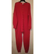 EXCELLENT MENS VINTAGE DUOFOLD RED LONG JOHNS / UNION SUIT  SIZE  TALL MED - $734.09 MXN