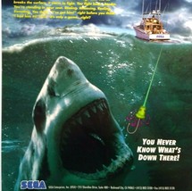 Sport Fishing 2 Arcade Flyer Original NOS  1995 Video Game Sharks Vintage Promo - £11.73 GBP