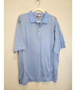 Peter Millar Polo Shirt Mens XL Blue Striped Golf - €10,68 EUR