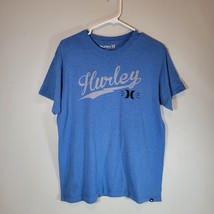 Hurley Mens Shirt Medium Short Sleeve Blue Casual - $13.53