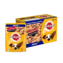 Pedigree Wet Food for Adult Dogs, Chicken &amp; Liver Chunks in Gravy Flavour, - £35.62 GBP