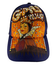 Disney GIRLS RULE Evil Queen Women&#39;s Snapback Trucker Hat Disney Jeweled - £4.72 GBP