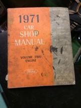 1971 Ford Car Volume 2 Engine Shop MANUAL Vintage car automobile repair - £31.89 GBP