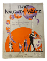 That Naughty Waltz Sheet Music 1920 Edwin Stanley Sol Levy Vintage Original Song - $15.20