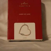 Hallmark Carry My Love Always Heart Shaped Keepsake Ornament 2021 - $20.00