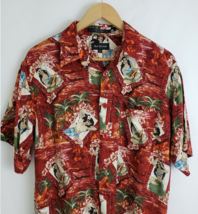 Men&#39;s Marc Edwards Hawaiian Shirt Hula Dancers Rayon Size M - £19.69 GBP