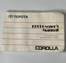 Toyota 1993 Corolla Owners Manual User Guide Reference Operator Book OEM - $14.65