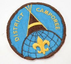 Vintage Round Twill District Camporee Teepee Boy Scouts of America BSA Patch - £9.24 GBP