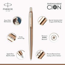 Parker Jotter Antimicrobial Copper ION Plated Ball Pen with Wooden Birth... - £13.29 GBP