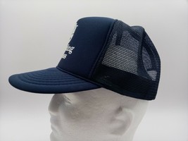 Nissin Harding Glass Vintage Blue Trucker Hat Cap Mesh Adjustable Snap B... - £8.34 GBP
