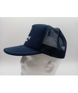 Nissin Harding Glass Vintage Blue Trucker Hat Cap Mesh Adjustable Snap B... - £8.21 GBP