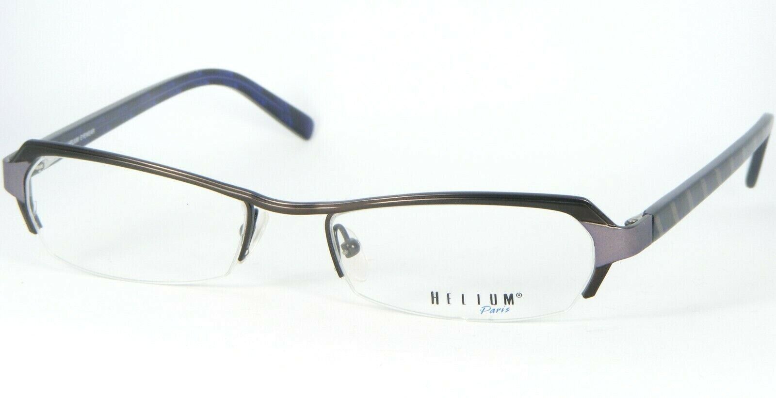 Nuevo Helium Paris HE 4014E Café Granos/Ciruela Swirl Gafas Marco 52-18-... - $56.02