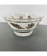Starlyte Chip and Dip Replacement 5&quot; DIP BOWL ONLY Gold Leaves Vintage G... - £19.61 GBP