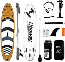 Inflatable Stand Up Paddle Board: Uboway Inflatable Kayak Paddle Board With - £156.24 GBP