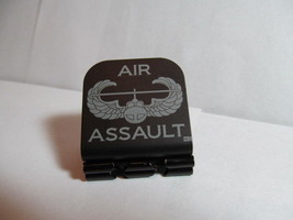 Air Assault Badge Laser Etched Aluminum Hat Clip Brim-it - £8.96 GBP