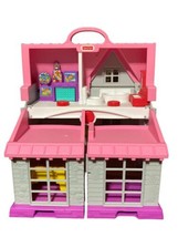 Fisher Price Little People Big Helpers Home 212 Pink Play House ~ TESTED... - £17.07 GBP
