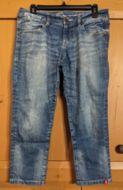 EDC BY ESPRIT Capri Blue Jeans FIVE Womens Size 28 Stretch Dark Wash - £14.34 GBP