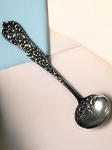 Antique Dominick Haff Rococo Sterling Silver Individual Salt Mustang Spo... - $24.59