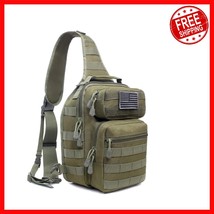 Versatile Military Sling Bag with Concealed Compartment &amp; Adjustable Straps - $676.17 MXN