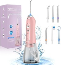 Dental Flosser Total Oral Cleaning Water Flossing Dental Hydroelectric PINK - $530.30 MXN