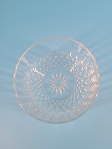 Vintage Arcoroc France 4&quot; Clear Glass Bowl Starburst Diamond Pattern  - $6.00