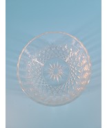 Vintage Arcoroc France 4" Clear Glass Bowl Starburst Diamond Pattern  - $6.00