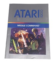 Atari 5200 Vtg 1982 Missile Command Video Game Manual Only - $9.79