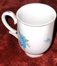 Royalton China Co Translucent Porcelain Cup Tea Mug Japan Blue Flowers F... - $10.99