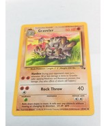 GRAVELER Fossil Set 37/62 Uncommon Pokemon Card Unlimited Edition Vintag... - £2.74 GBP