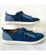 Vionic Pisces  Blue Canvas Sneakers Lace Up Casual Shoes - Women&#39;s Size 9 - $42.70