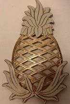 Gold With White Accent Pineapple Trivet - £5.37 GBP